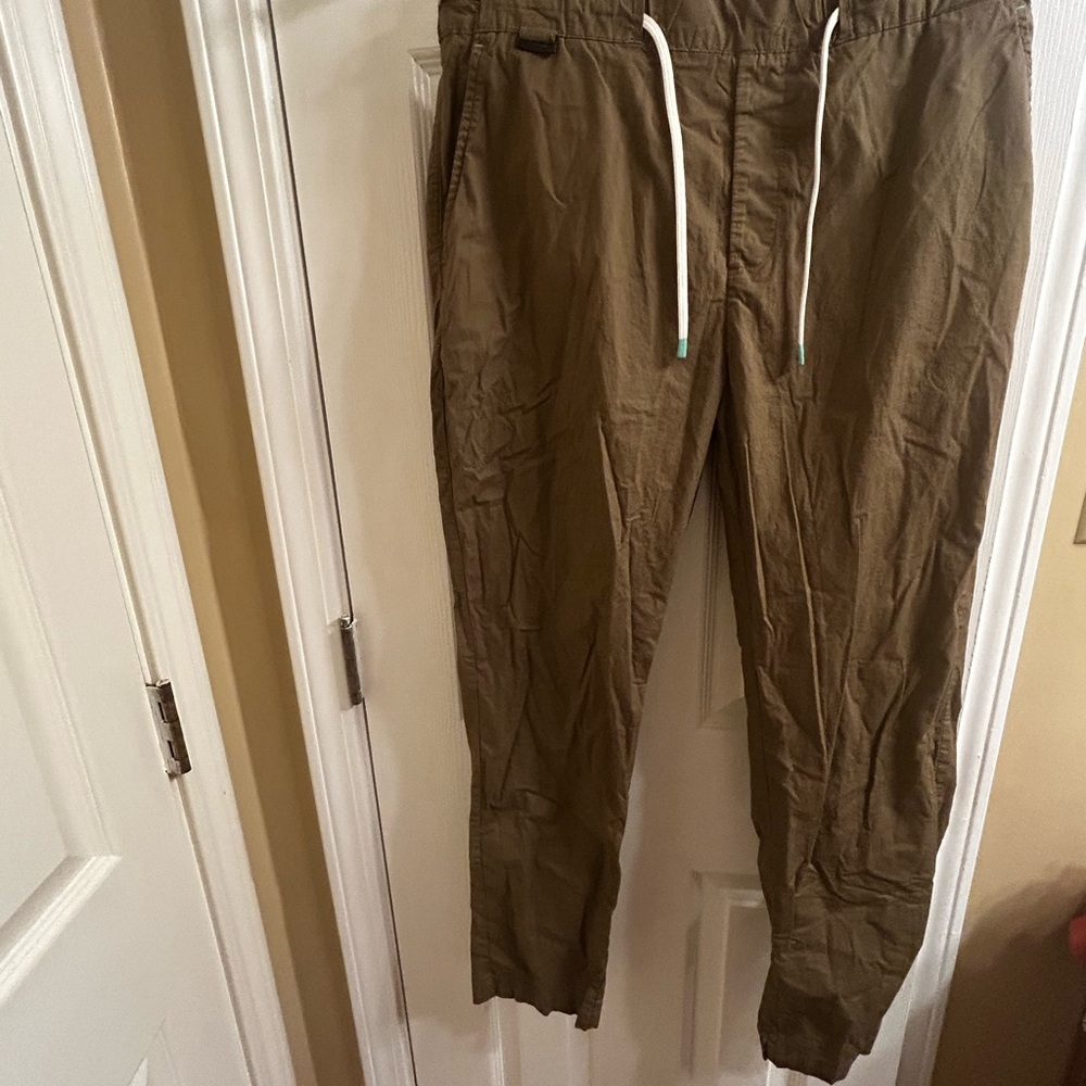 Scotch and Soda Amsterdam Tan Jogger Style Pants. Excellent Condition. Medium.
